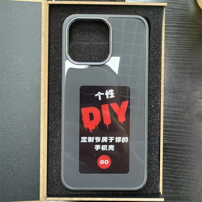 Funda con pantalla digital personalizable para iPhone