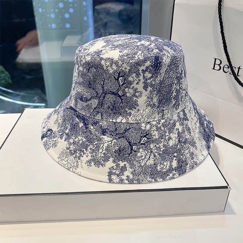 Gorro tipo cubo impreso estilo minoritario para mujer