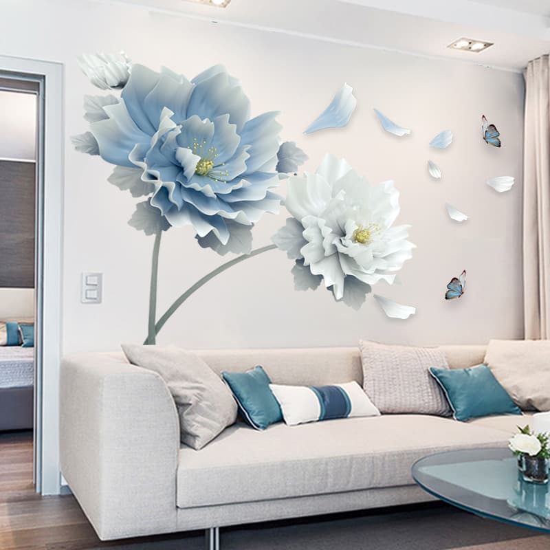 Adhesivo mural impermeable para TV y dormitorio 125x78 cm