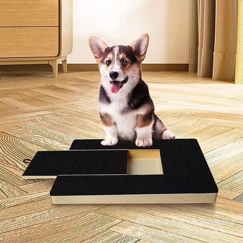 Tabla rascadora de madera para limar uñas de perros