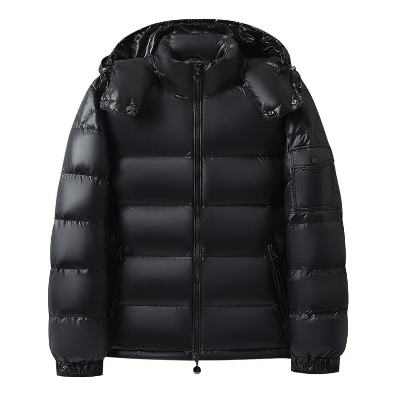 Chaqueta con capucha cálida para hombre