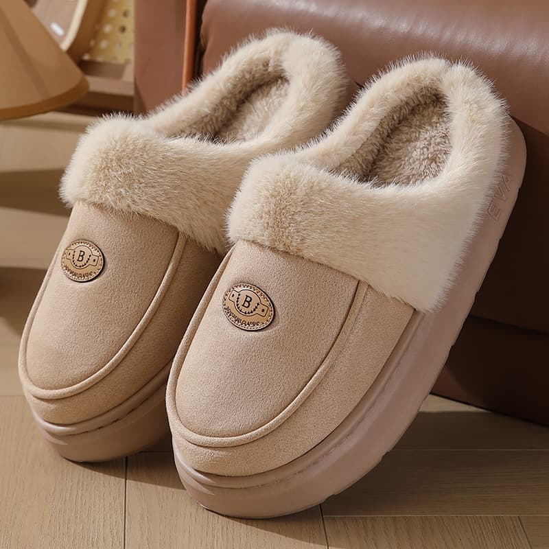 Pantuflas de invierno acolchadas para hombre
