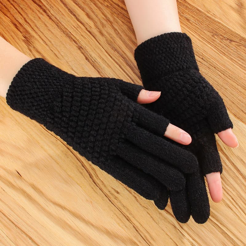 Guantes ciclismo invierno, forro de lana