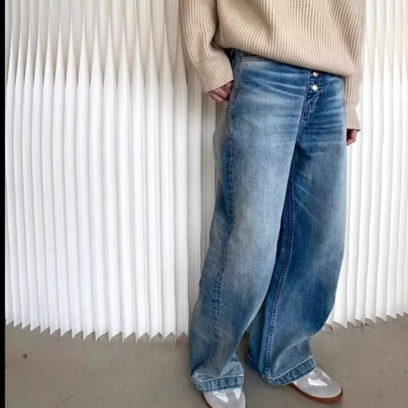 Pantalón retro holgado versátil para hombre