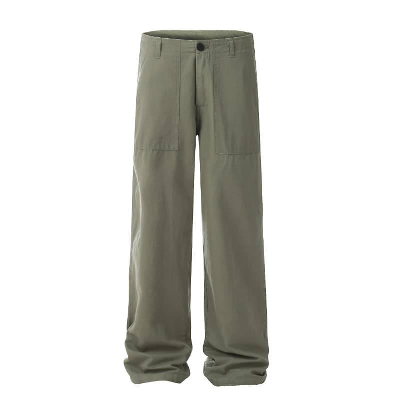 Pantalones rectos holgados casuales para hombre