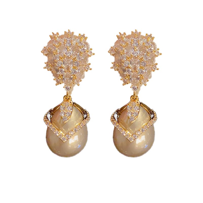 Pendientes retro de alta calidad para mujer