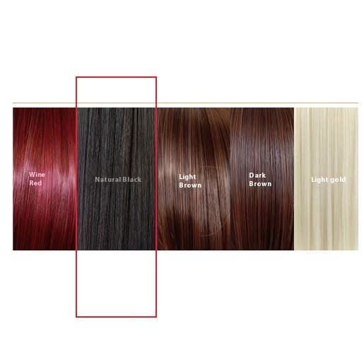 Peluca sintética de encaje frontal con cabello liso