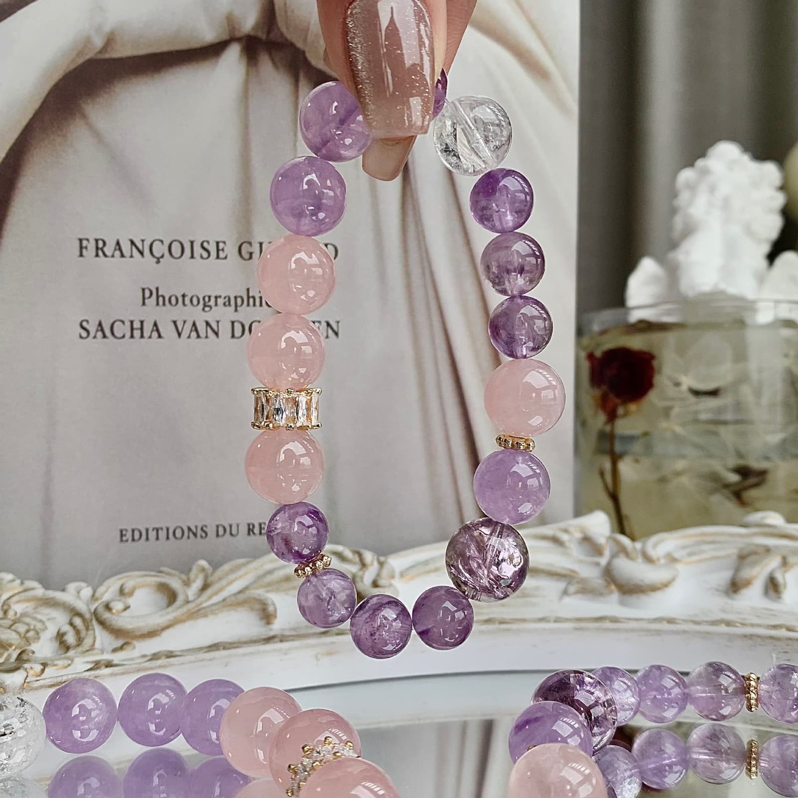 Pulsera de cristal amatista