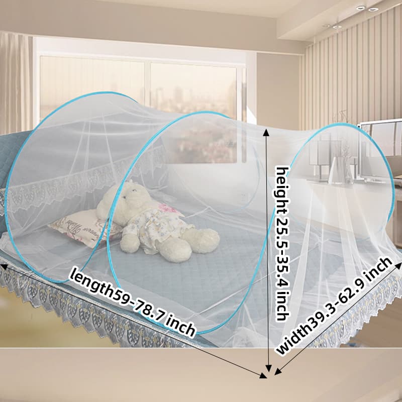 Red de mosquitos para cama doble sin instalación