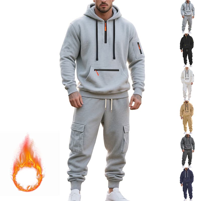 Conjunto deportivo de dos piezas con sudadera con capucha