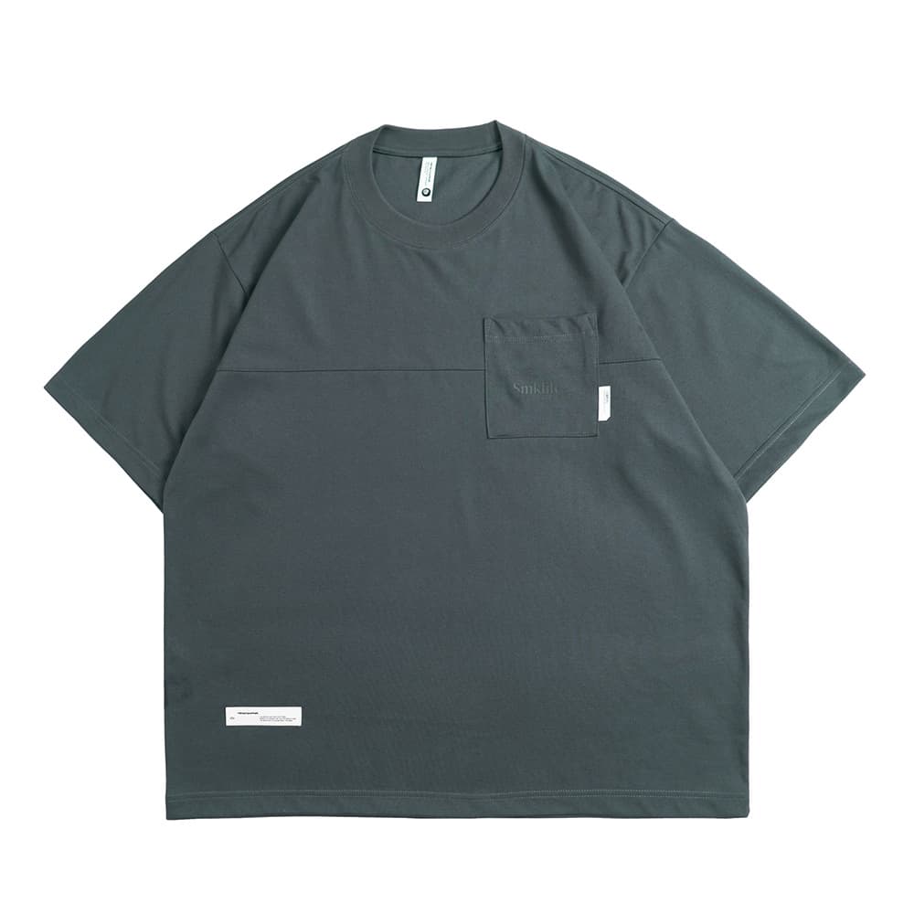 Camiseta hombre estampado texto inglés manga corta algodón