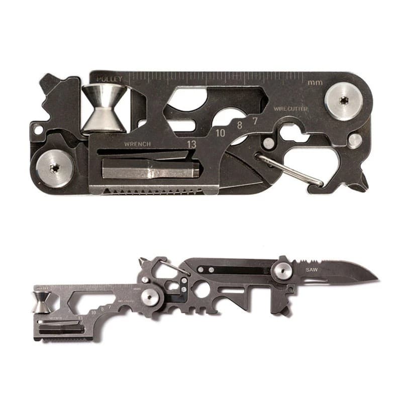 Herramienta combinada 30 en 1 plegable para supervivencia
