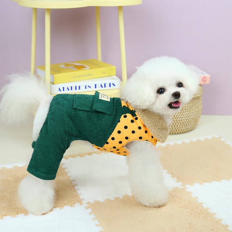 Ropa acolchada para mascota otoño e invierno