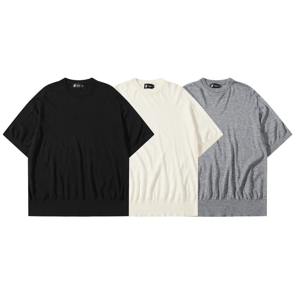 Camiseta casual de manga corta en algodón para hombre