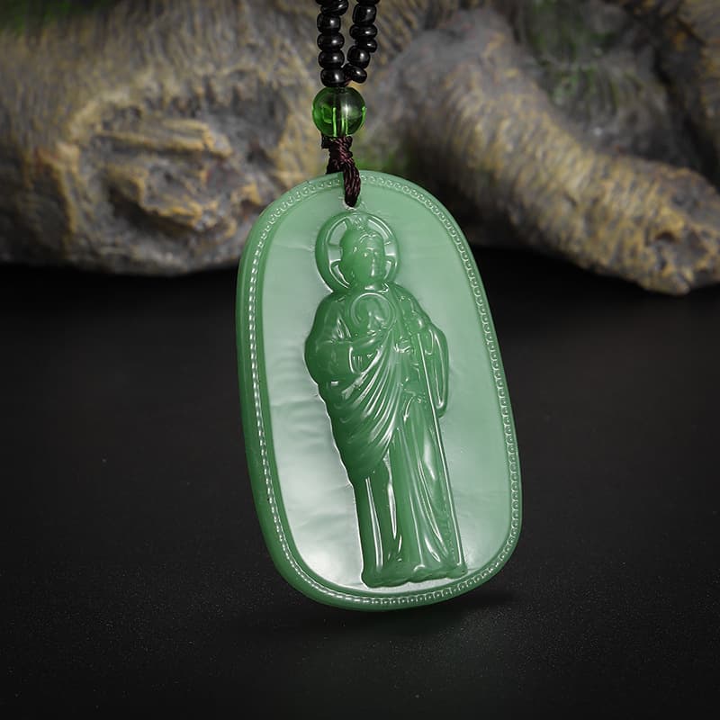 Colgante Buda de piedra jade simulada estilo vintage