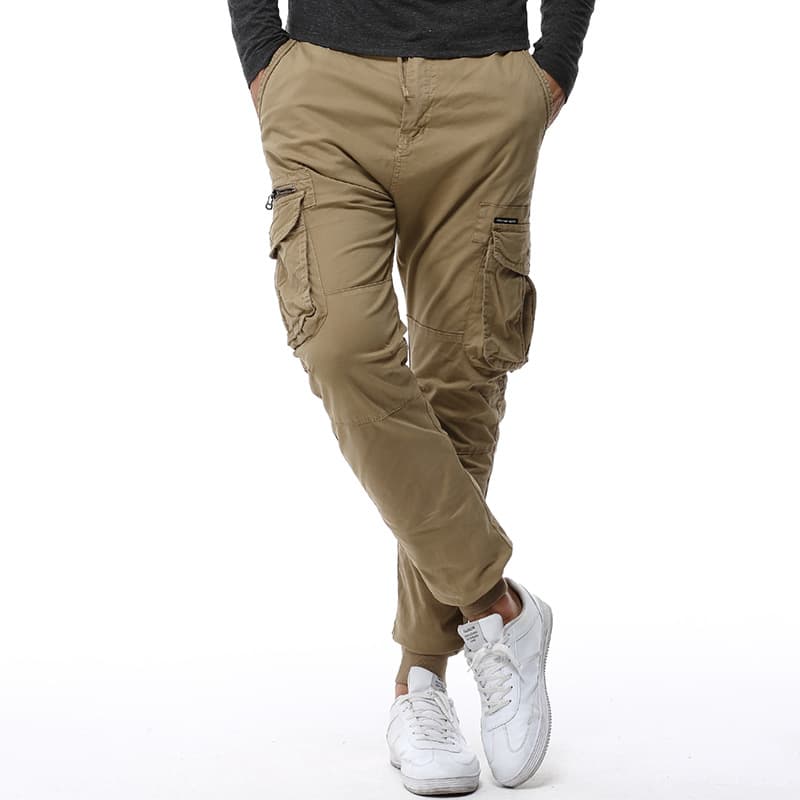 Pantalón cargo casual con cintura elástica