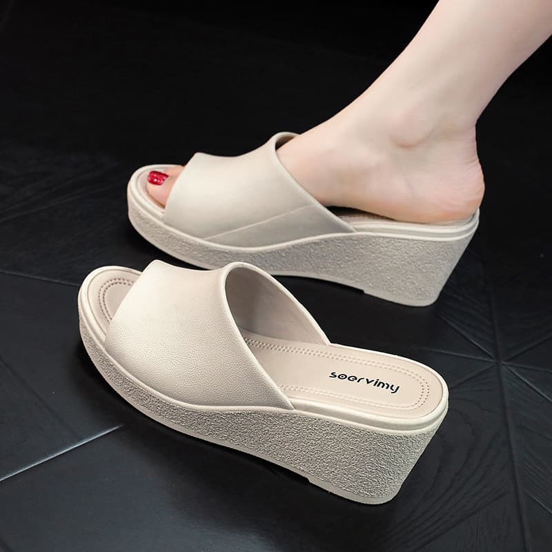 Pantuflas de tacón alto con plataforma antideslizantes