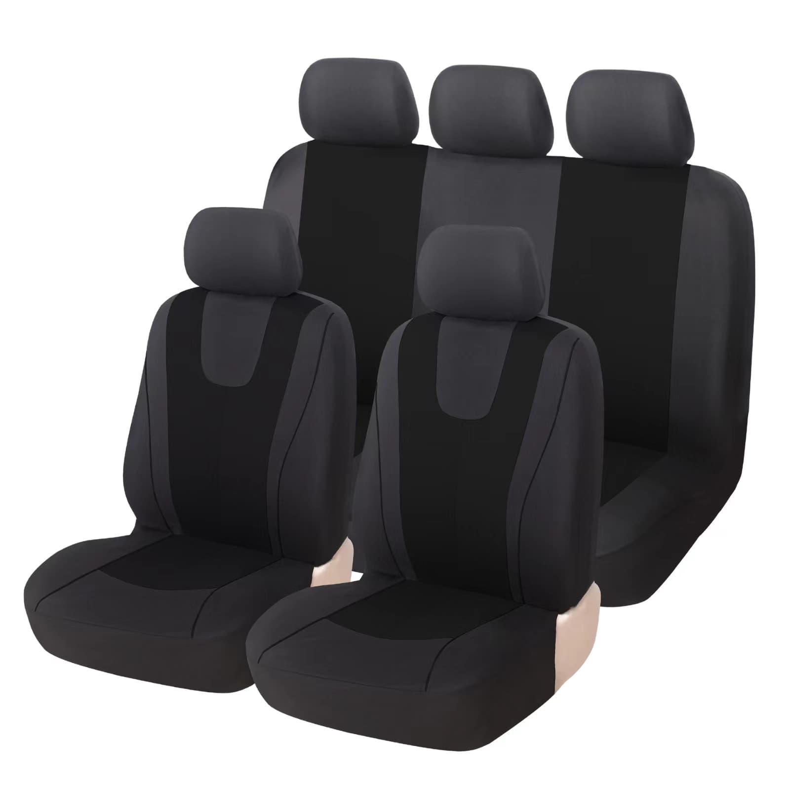Funda completa para 5 asientos de auto, set de 9 piezas