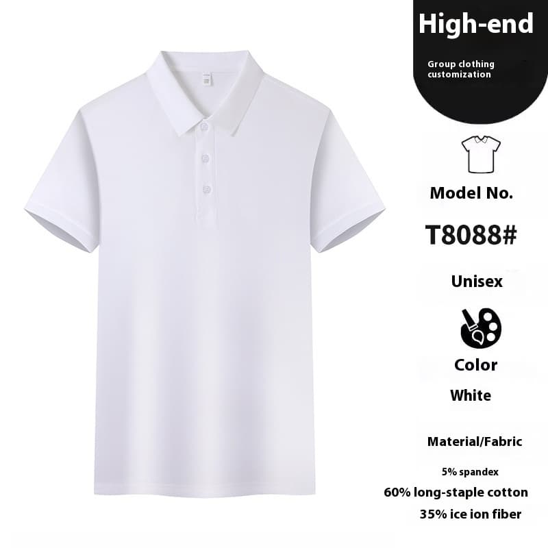Polo de manga corta para trabajo con cuello