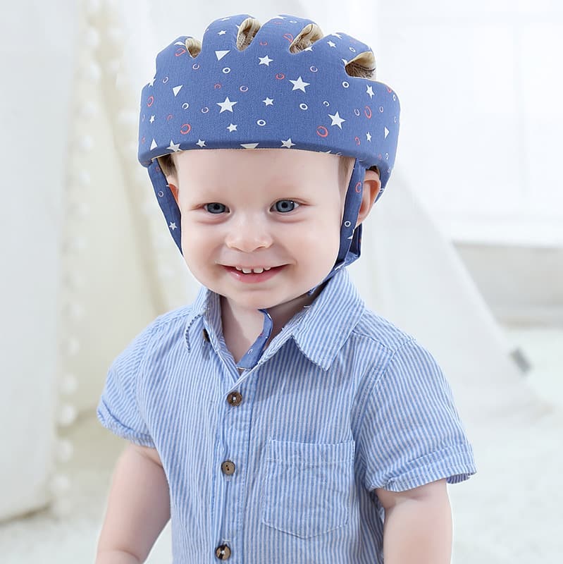 Casco protector para bebé ajustable resistente a caídas