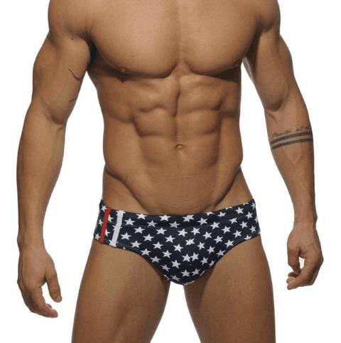 Bóxer de baño hombre con estrellas y rayas
