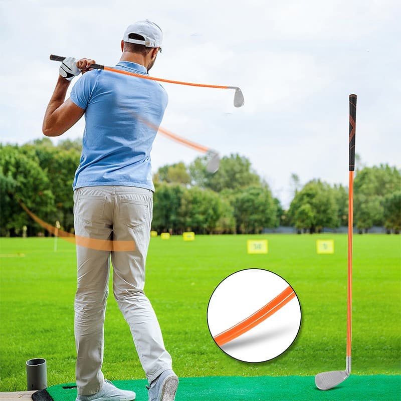 Entrenador de swing de golf con palo de hierro suave