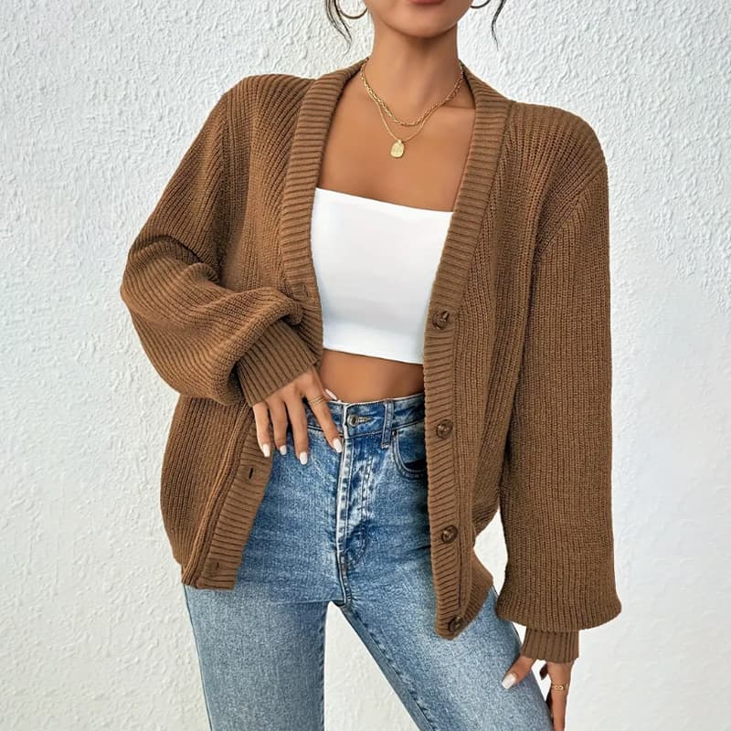 Suéter de punto casual para otoño invierno