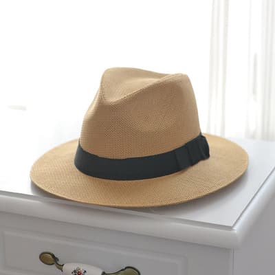 Sombrero de paja para hombre con protección solar