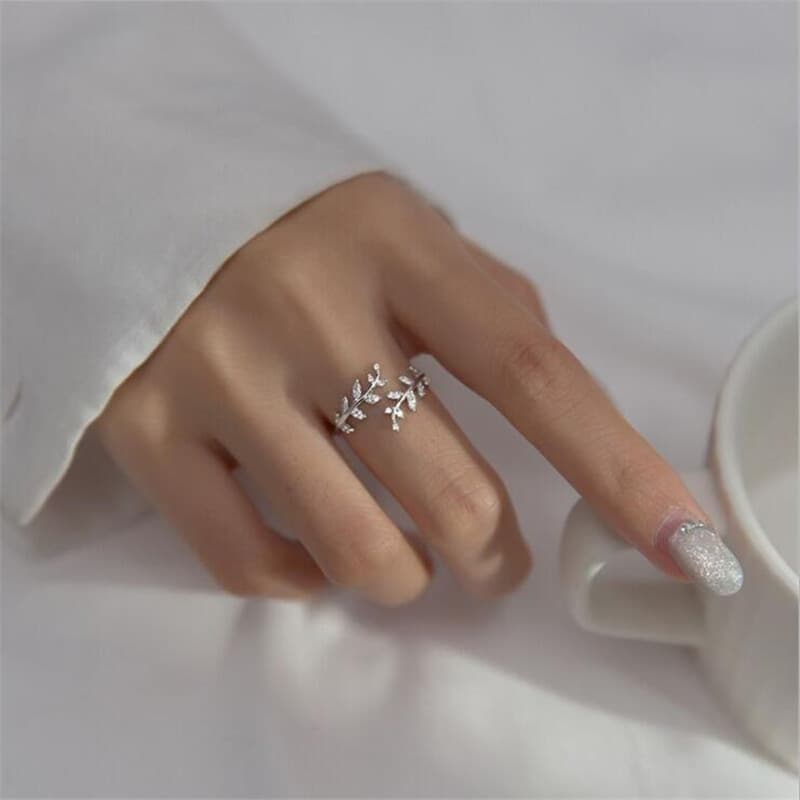 Anillo rama cobre joyería primavera verano para mujer