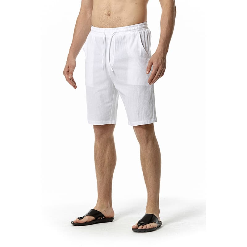 Pantalones casual de playa para hombre, color liso