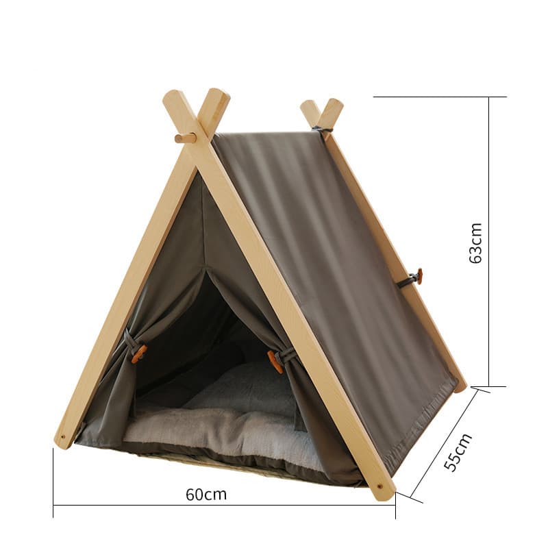 Carpa para gatos con litera removible