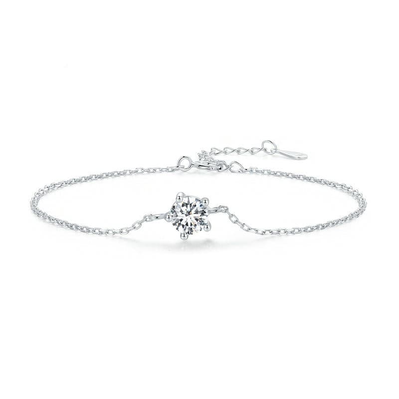 Pulsera de plata 925 con moissanita