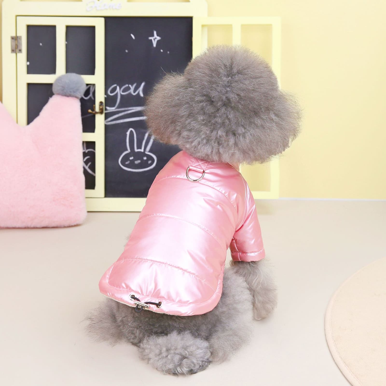 Chaqueta impermeable acolchada para perro