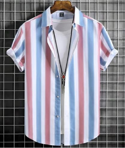 Playera casual talla grande impresión 3D manga corta