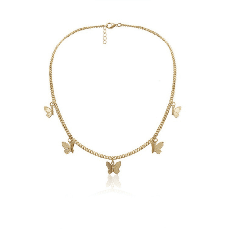 Collar colgante con diseño insecto estilo Ins