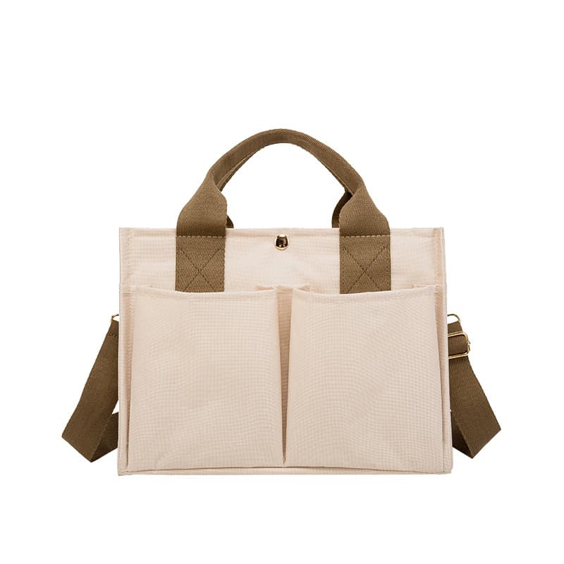 Bolsa de hombro portátil de lona de gran capacidad