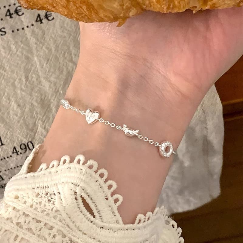 Pulsera de corazón dulce para mujer