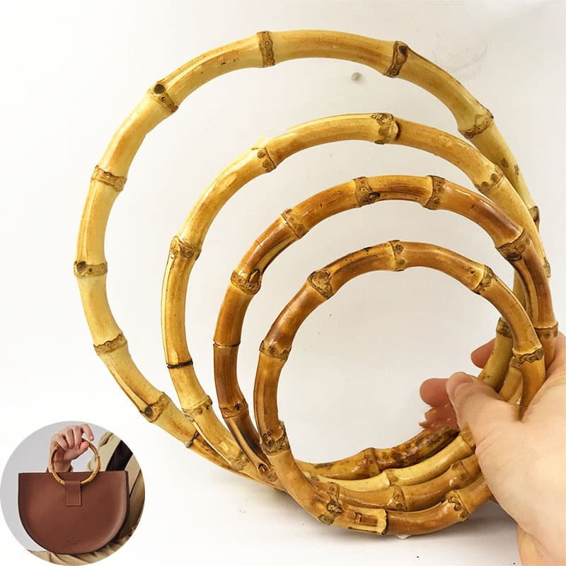 Asa de bambú para bolsos artesanales