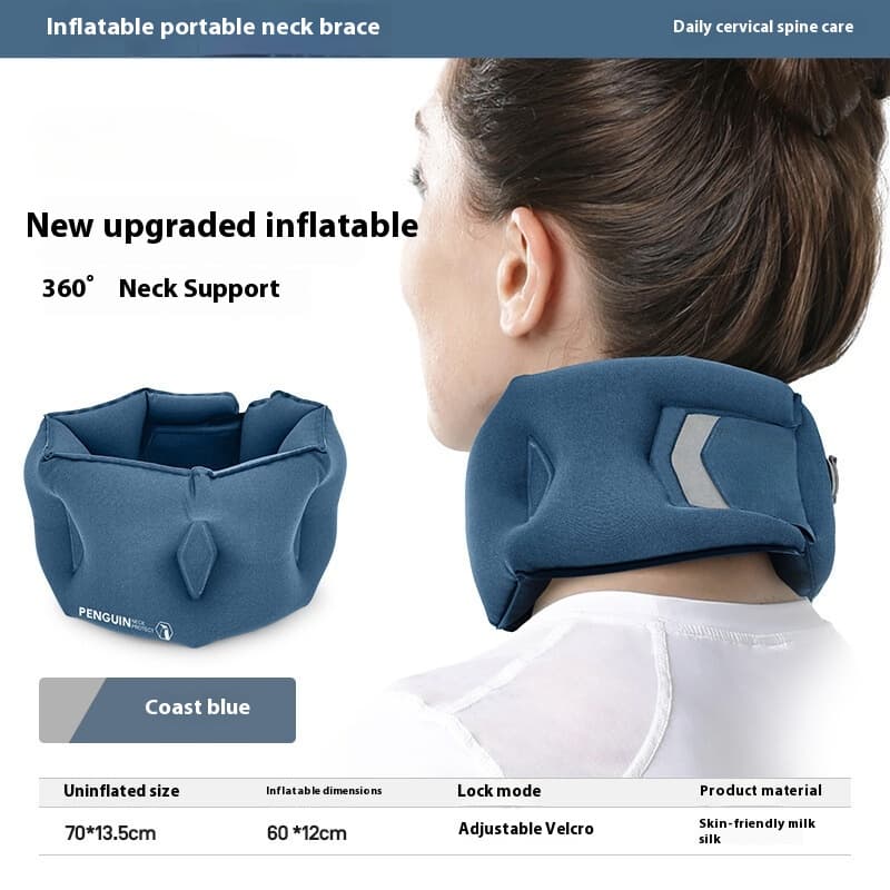 Soporte de cuello inflable portátil para viajes