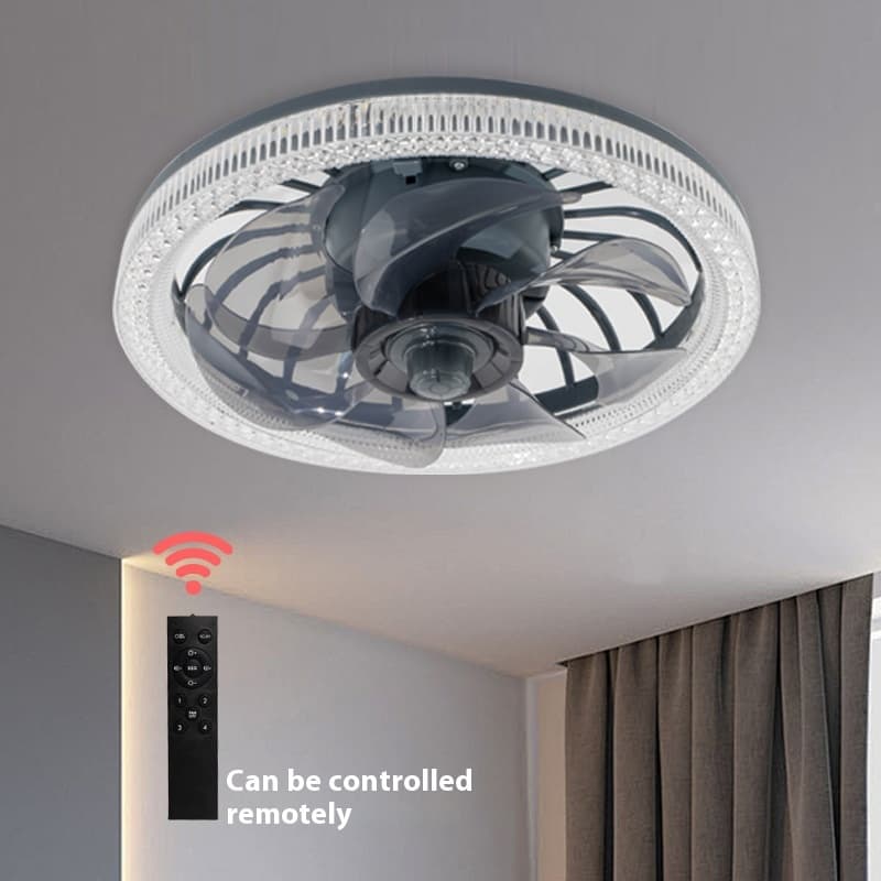 Lámpara de techo minimalista con ventilador