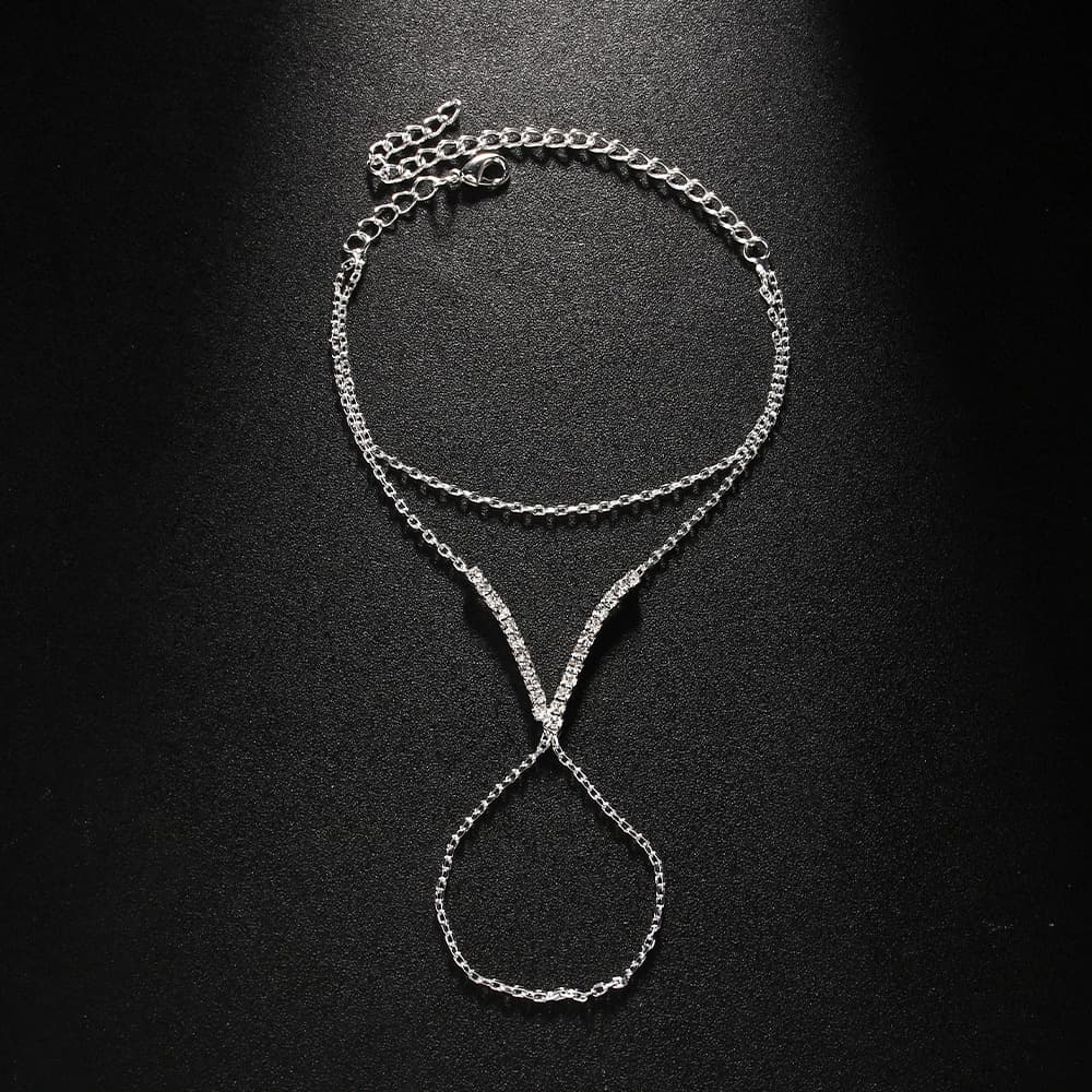 Pulsera de cobre doble capa con diseño minimalista