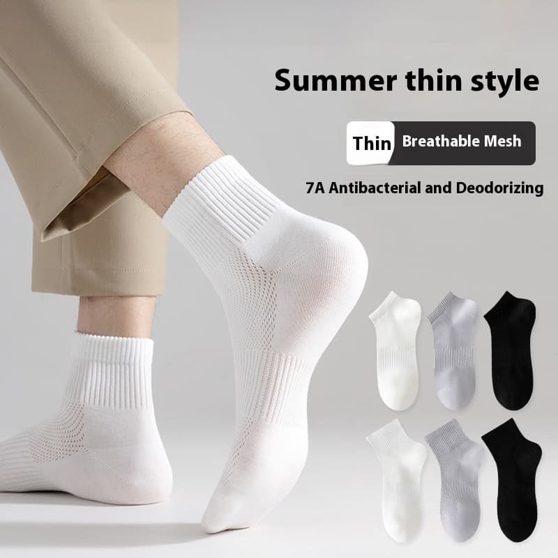 Calcetines respirable de malla para hombre verano