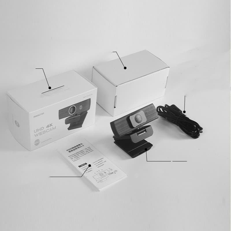 Cámara de red para computadora con zoom automático