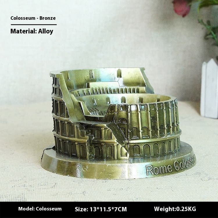 Cenicero modelo Coliseo romano en aleación