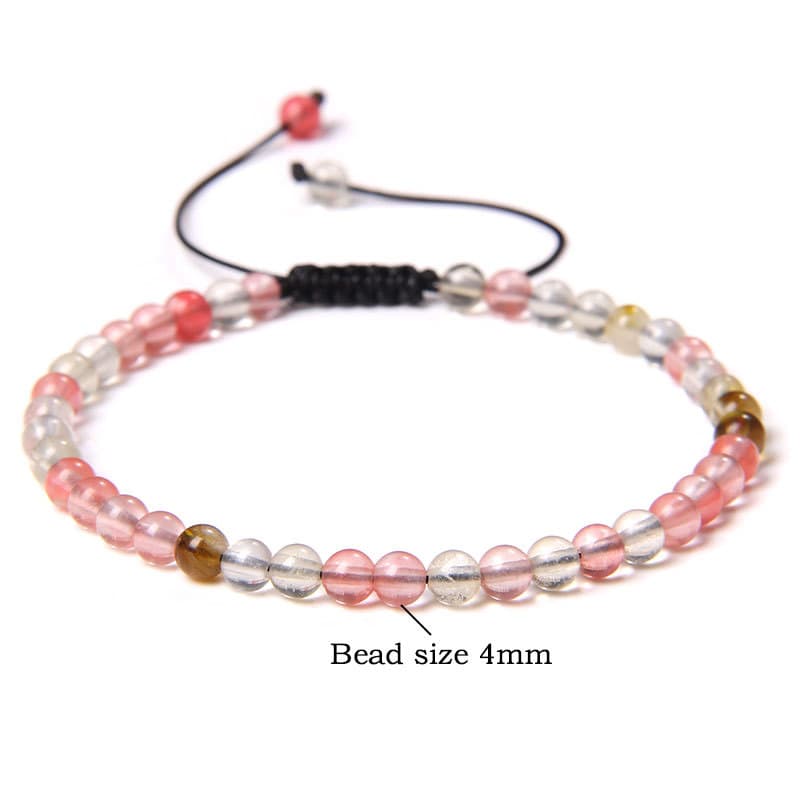 Pulsera ajustable de gemas naturales