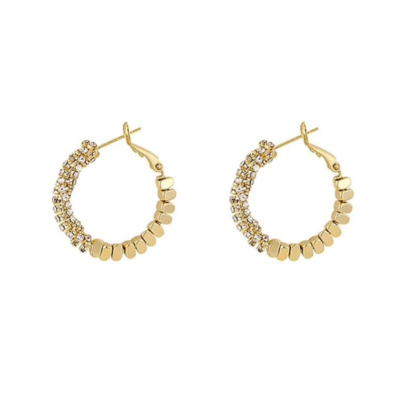 Arete de diseño minimalista de lujo para mujer
