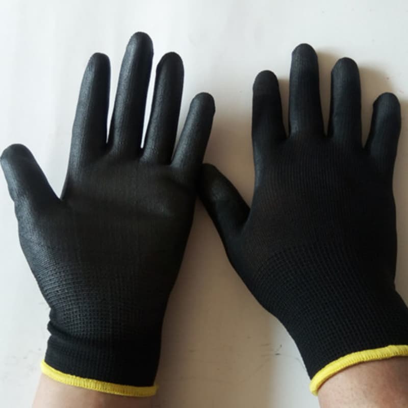 Guantes de trabajo recubiertos con PU en palma