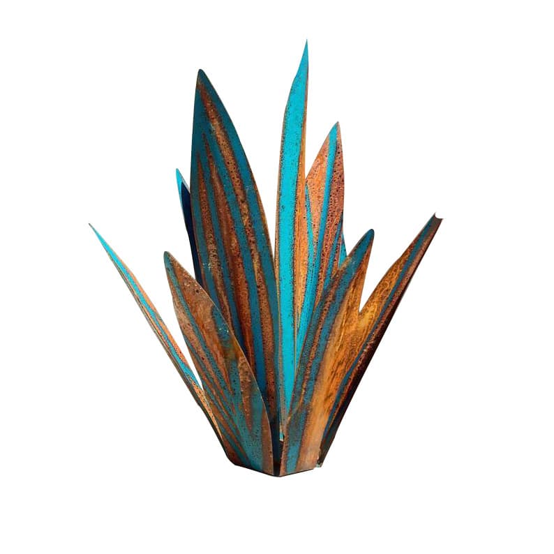 Ornamento decorativo agave en hierro forjado