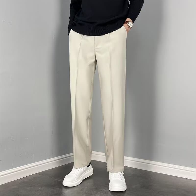 Pantalones casuales rectos y versátiles
