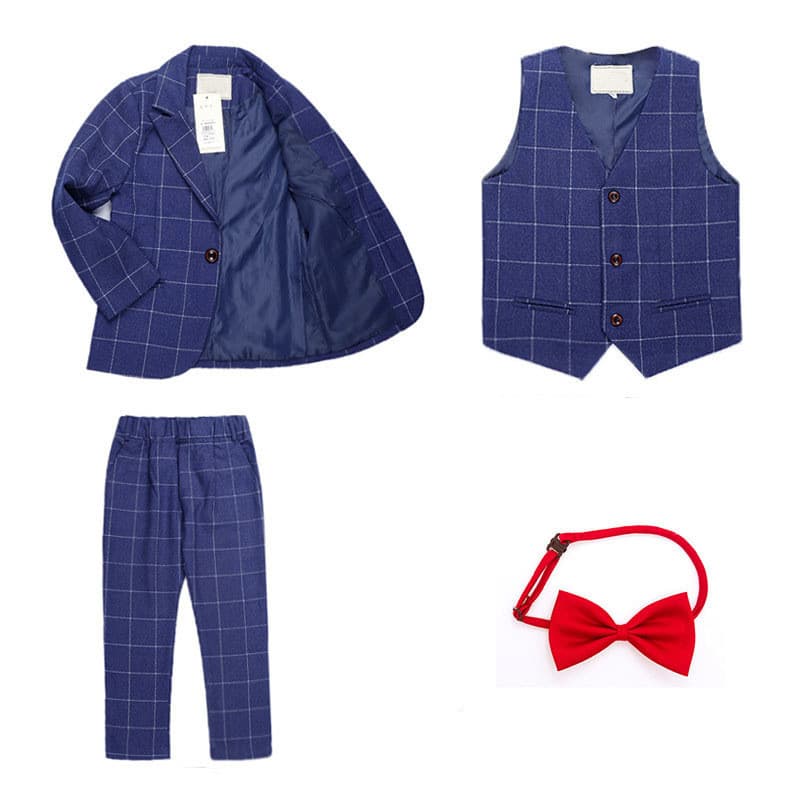 Conjunto infantil de tres piezas de moda y confort